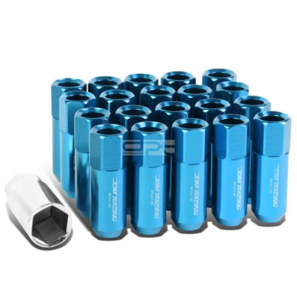 20PCS M12 X 1.5 EXTENDED ALUMINUM LOCKING LUG WHEEL ACORN TUNER LOCK NUTS CYAN #1 image