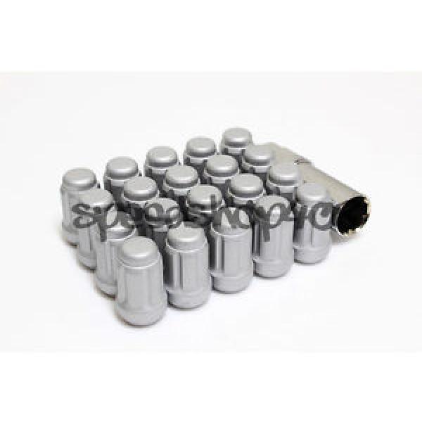 Z RACING TUNER SPLINE STEEL FLAT SILVER CLOSED ENDED LUG NUTS 12x1.5MM 20 PCS R #1 image