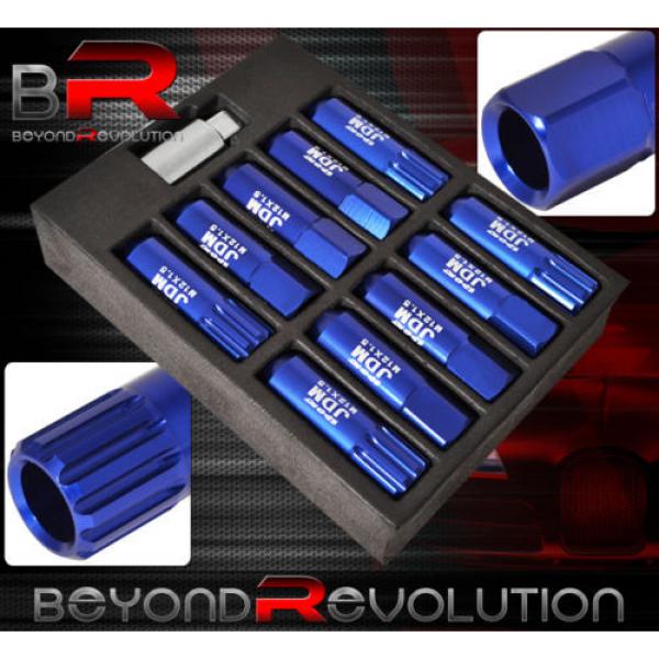 FOR HYUNDAI 12x1.5 LOCKING LUG NUTS RACING ALUMINUM TUNER WHEEL 20PC KIT BLUE #2 image