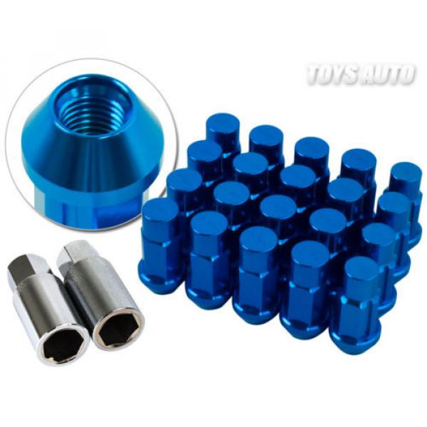 Godspeed Type4 50mm 31g FORGED RIM WHEEL LOCK LUG NUTS 12x1.5 w/ Key BLUE a #1 image