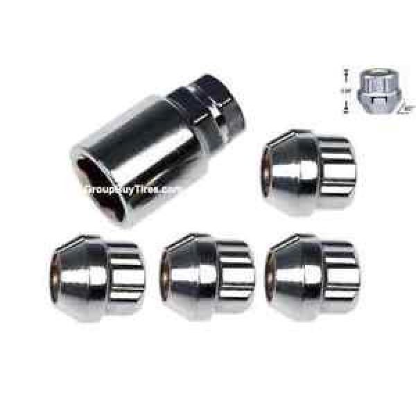 WHEEL LOCK NUTS 12x1.5 OPEN END BULGE ACORN LOCKING LUGS CHEVROLET BUICK GM #1 image