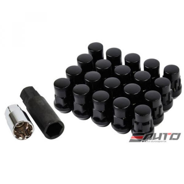 MUTEKI SR35 12x1.5 Rim Wheel Tuner Lug Lock Nut M12 P1.5 C/E Black w/ key b #1 image