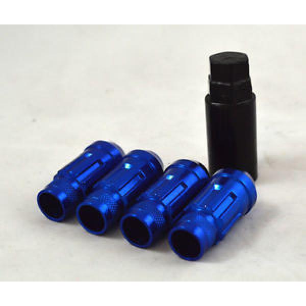 NNR LUG NUT LOCK SET STEEL BLUE WITH KEY FOR HONDA/ACURA 12X1.5 NNR-LN-WLS1215BL #1 image