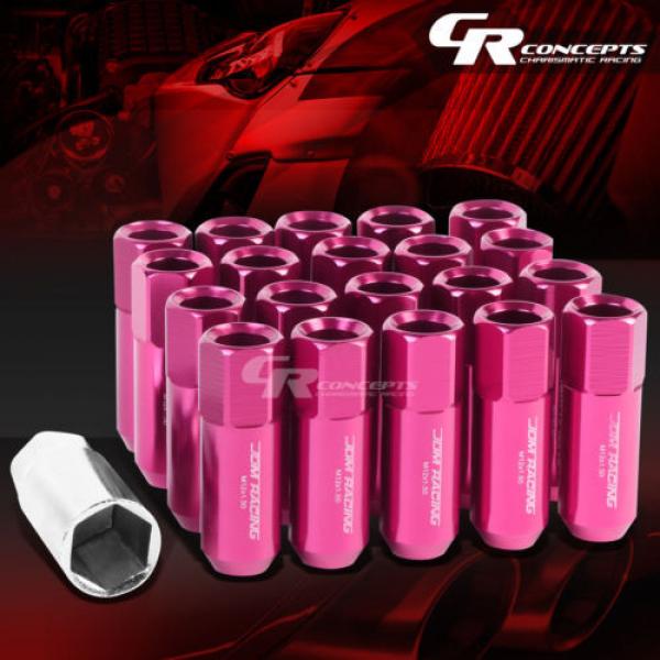 FOR DTS/STS/DEVILLE/CTS 20X EXTENDED ACORN TUNER WHEEL LUG NUTS+LOCK+KEY PINK #1 image