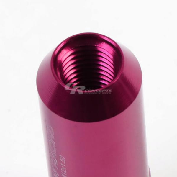 FOR DTS/STS/DEVILLE/CTS 20X EXTENDED ACORN TUNER WHEEL LUG NUTS+LOCK+KEY PINK #4 image