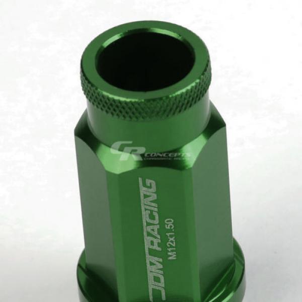 FOR IS250/IS350/GS460 20X RIM ACORN TUNER ALUMINUM WHEEL LUG NUTS+LOCK+KEY GREEN #3 image