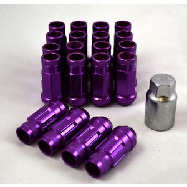 NNR PERFORMANCE EXTENDED LUG NUT SET W/LOCK FITS NISSAN/DATSUN 12X1.25 PURPLE #1 image