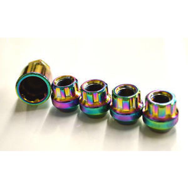 NNR OPEN ENDED SPLINE LUG NUT WHEEL LOCK SET NEO CHROME 12X1.5 NNR-LN-WLOS1215NC #1 image