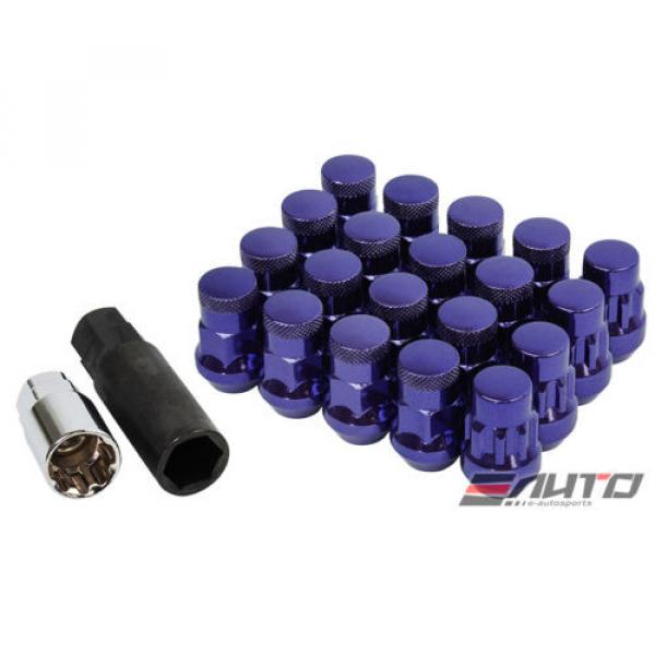 MUTEKI SR35 12x1.5 Rim Wheel Tuner Lug Lock Nut M12 P1.5 C/E Purple w/ key b #1 image