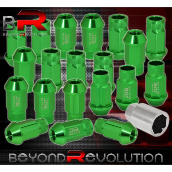 FOR CHEVY 12x1.25 LOCKING LUG NUTS 20 PIECES AUTOX TUNER WHEEL PACKAGE+KEY GREEN #1 image