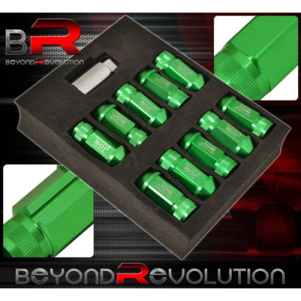 FOR CHEVY 12x1.25 LOCKING LUG NUTS 20 PIECES AUTOX TUNER WHEEL PACKAGE+KEY GREEN #2 image