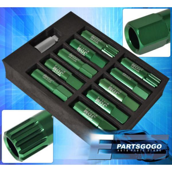 FOR SATURN M12x1.5 LOCKING LUG NUTS THREAD PITCH DRAG PERFORMANCE RIMS SET GREEN #2 image