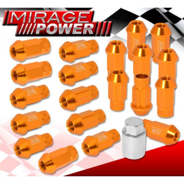 (20 PIECES) UNIVERSAL M12x1.25 ALUMINUM TUNER WHEEL LUG NUTS GOLD + LOCKING KEY #1 image