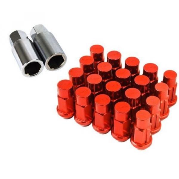 GODSPEED RED M12X1.5MM T4 EXTENDED RIM WHEEL LUG NUTS NUT WITH LOCK CIVIC EG EF #1 image