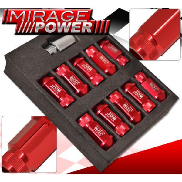 For Mazda 12X1.5 Locking Lug Nuts Sport Racing Heavy Duty Aluminum Set Kit Red #2 image