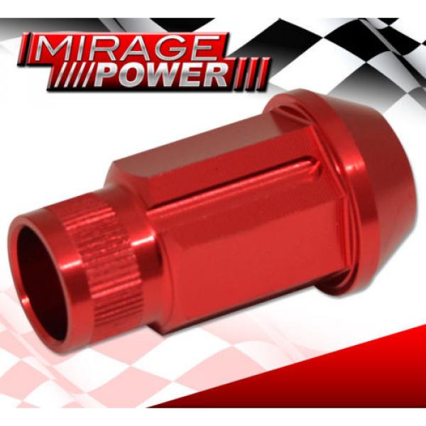For Mazda 12X1.5 Locking Lug Nuts Sport Racing Heavy Duty Aluminum Set Kit Red #4 image