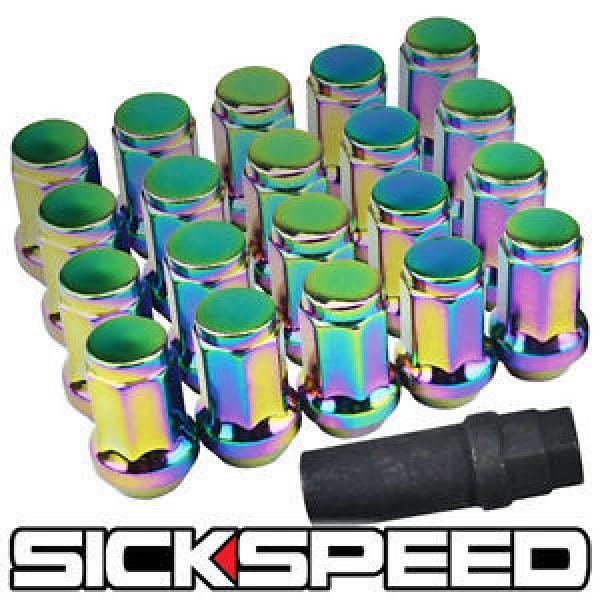 20 NEO CHROME LOCKING HEPTAGON SECURITY LUG NUTS LUGS FOR WHEELS/RIMS 12X1.5 L17 #1 image