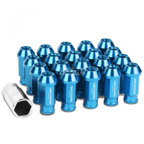 20X M12 X 1.5 LOCKING LUG RACING RIM/WHEEL ACORN TUNER LOCK NUTS+KEY LIGHT BLUE #1 image