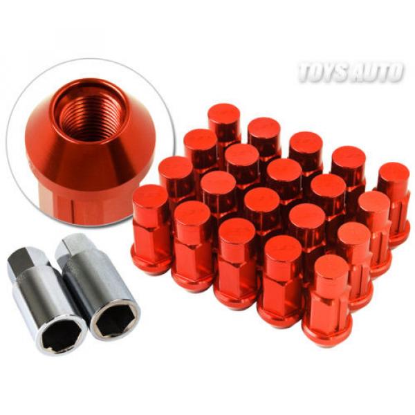 Godspeed Type4 50mm 31g FORGED RIM WHEEL LOCK LUG NUTS 12x1.5 w/ Key RED d #1 image