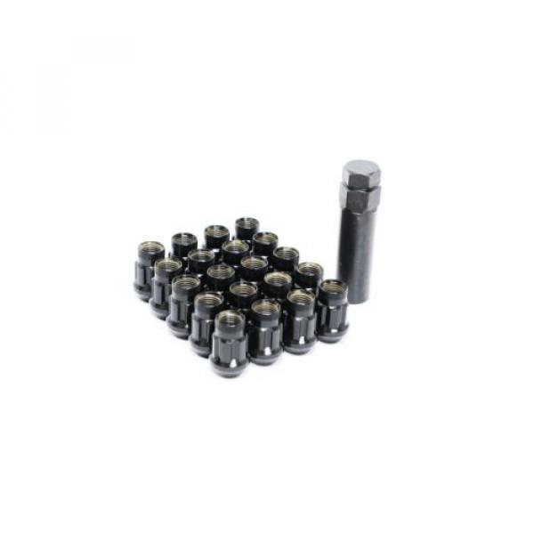 12x1.5 Monster Lug Nuts SR35 Black Open End Spline with Locking Key 20 lugs +key #1 image