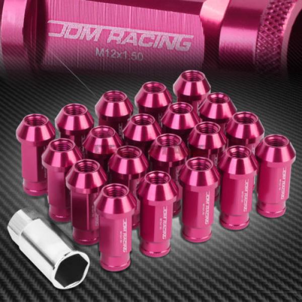 FOR DTS STS DEVILLE CTS 20 PCS M12 X 1.5 ALUMINUM 50MM LUG NUT+ADAPTER KEY PINK #1 image