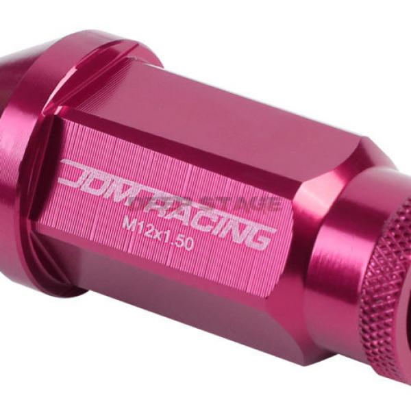 FOR DTS STS DEVILLE CTS 20 PCS M12 X 1.5 ALUMINUM 50MM LUG NUT+ADAPTER KEY PINK #2 image