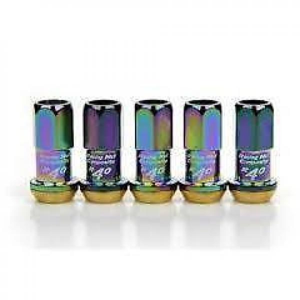 Lug Nuts &#034;Project Kics&#034; R40 12X1.25 (Neo chrome) w/Locks (20 piece set) #4 image