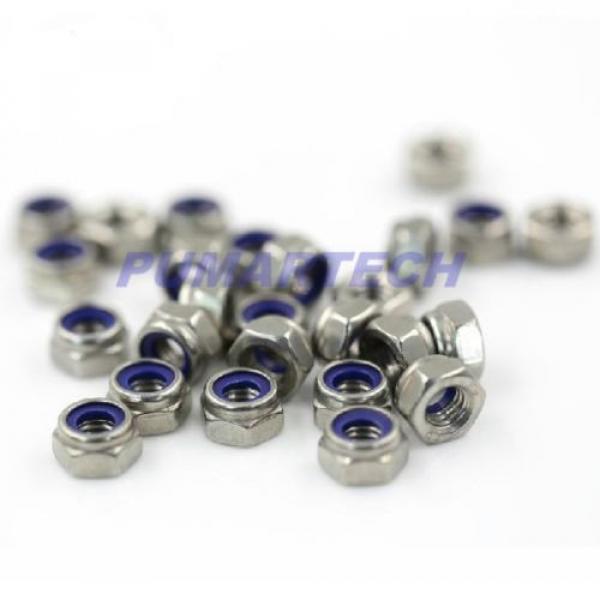 New hot selling M2 DIN985 Nylon Lock Nut Metric A2 Stainless Steel+Free shipping #1 image