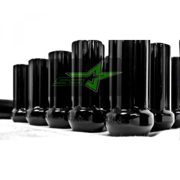 24 BLACK TRUCK LOCKING LUG NUTS  14X1.5 CHEVY GMC SILVERADO HUMMER TOYOTA 6X5.5 #2 image