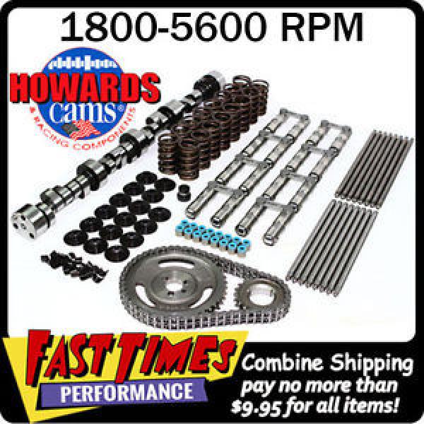 HOWARD&#039;S BBC Chevy Retro-Fit Hyd Roller 278/288 595&#034;/601&#034; 112° Cam Camshaft Kit #1 image