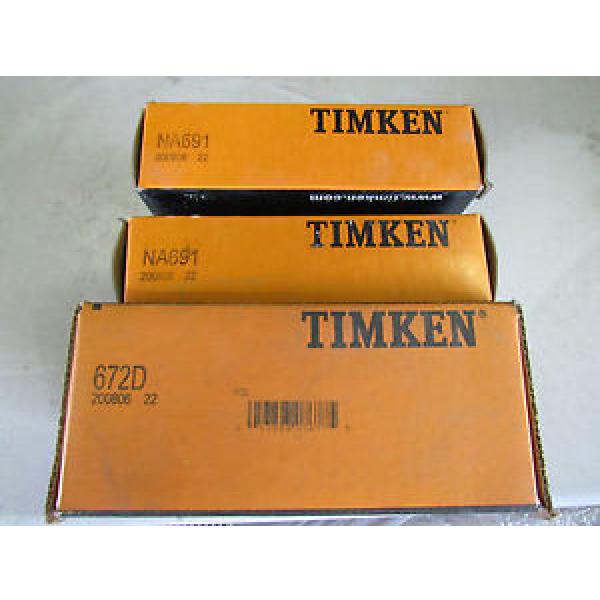 Timken 672D/NA691 Double Row Tapered Bearing Set #1 image