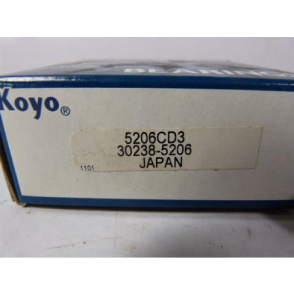 Koyo 5206CD3 Double Row Ball Bearing ! NEW ! #3 image