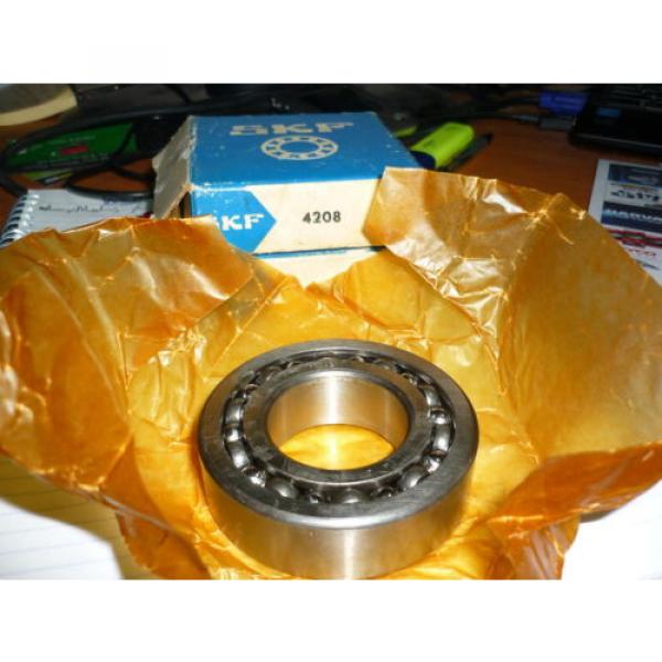 Pair New in Box 4208 SKF Bearings Deep groove ball bearings, double row #2 image