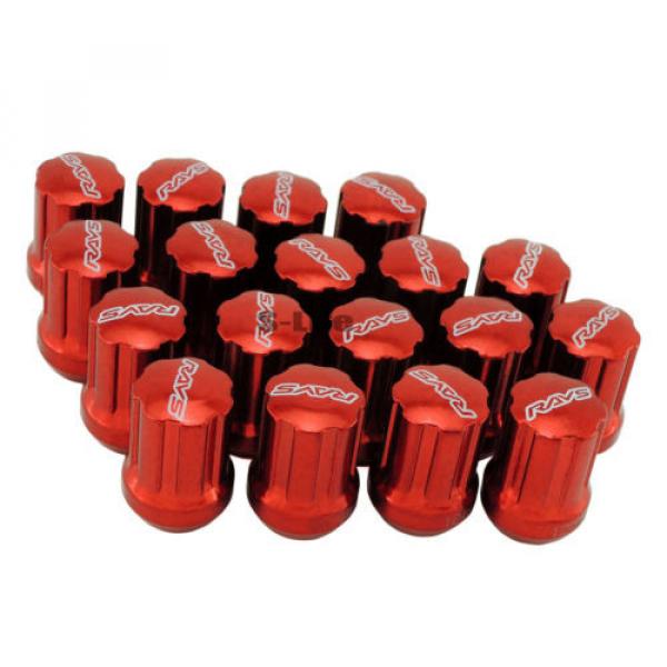 Car M12 1.5mm Steel Racing Wheel Lug Lock Gear Nuts With Installation Tools Red #3 image