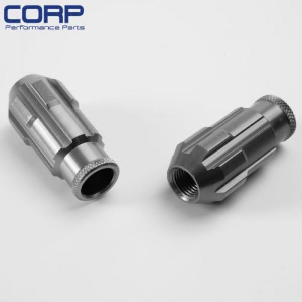 Racing Aluminum Lock Locking Lug Nuts 4 Pieces W/Key 12X1.25 D1  SPEC #5 image