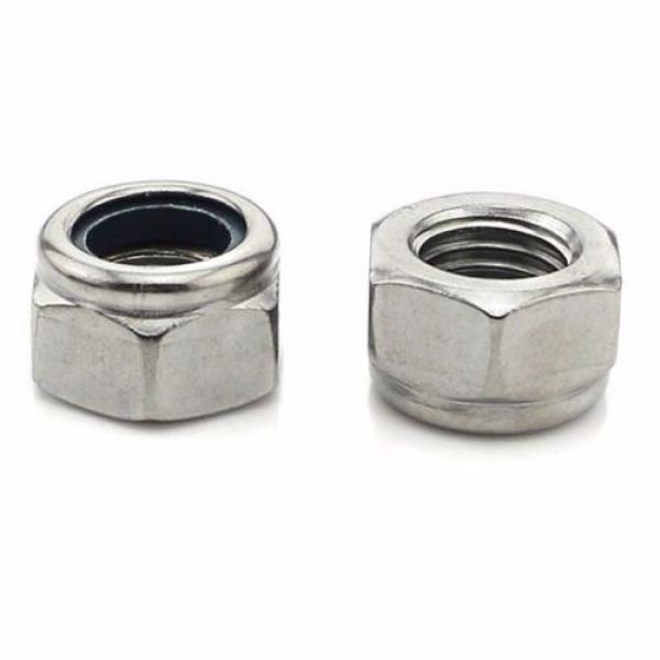 2PCS M6 M8 M10 M12 Nylon Insert Self-Lock Nuts (Nyloc) Hex Lock Nut Fine Thread #4 image