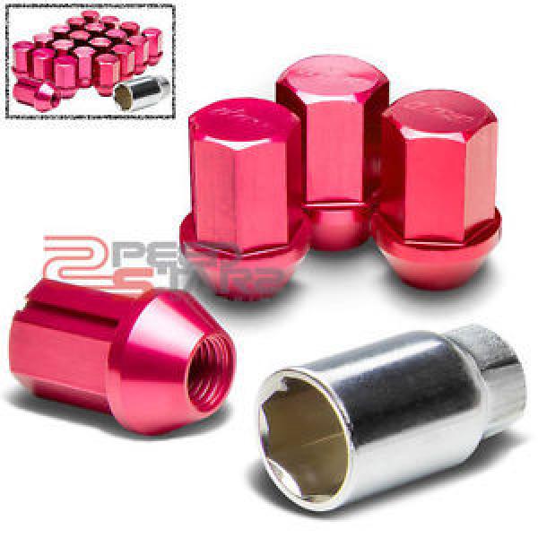 X20 RED RACING WHEEL LOCK NUTS LOCKING LUG+KEY M12/1.25 #1 image