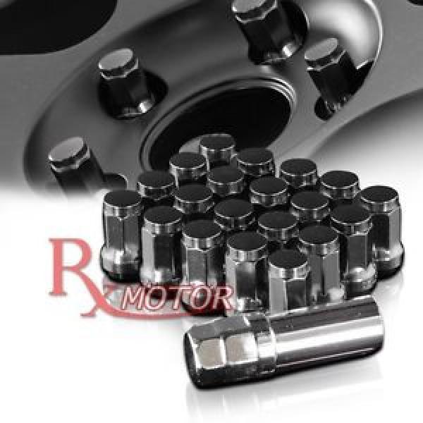 ACORN LUG NUTS WHEEL M12 x 1.25MM TUNER RACING 20 PCS GUNMETAL + KEY LOCK 20 PCS #1 image