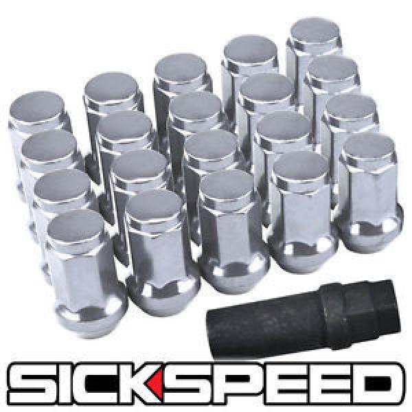 20 CHROME STEEL LOCKING HEPTAGON SECURITY LUG NUTS LUGS WHEELS/RIMS 12X1.5 L17 #1 image