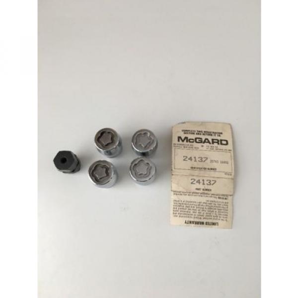 McGard 24137 Chrome 12x1.5 Cone Seat Locking Lug Nuts - 4 Wheel Locks and 1 Key #1 image