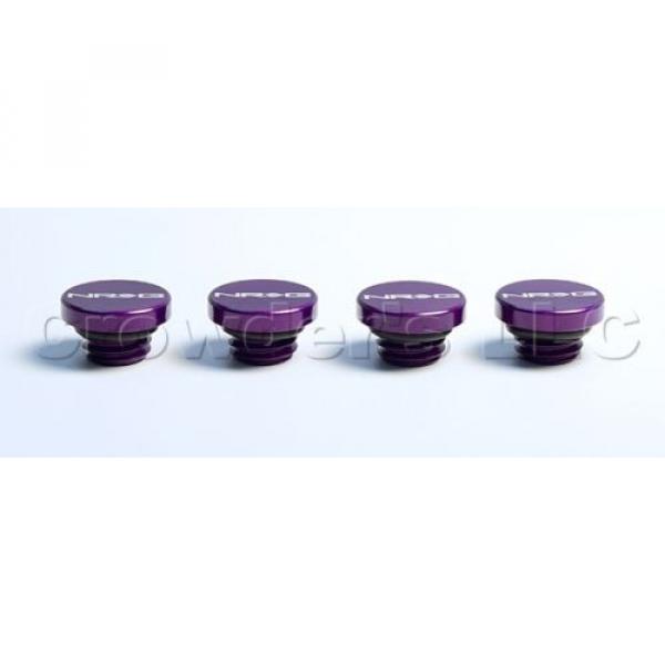 NRG 700 Series Lug Nut Lock Set 4 w/ Dust Caps  Purple M12 x 1.25mm  LN-L71PP #2 image