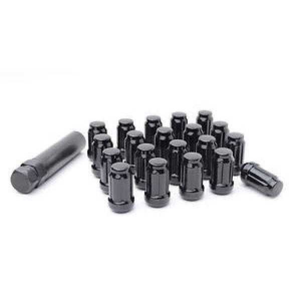 20 Black Lug Nuts Acura Honda Tuner Spline 12x1.5 Free Shipping Locking Key incl #1 image