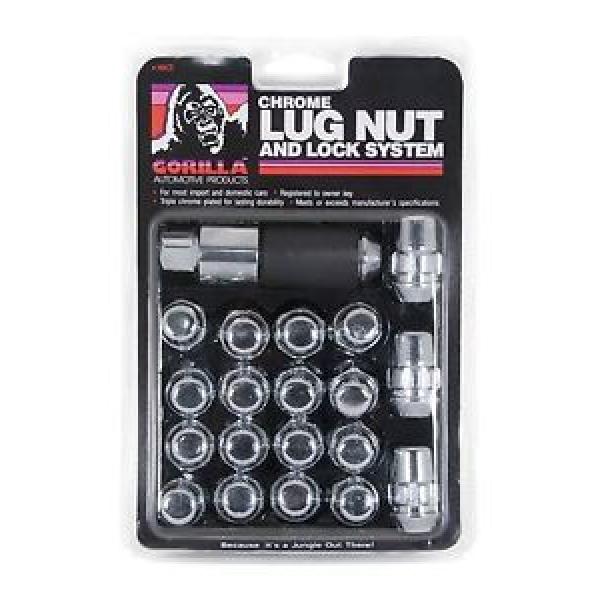 Gorilla Automotive 91783 Acorn Bulge Chrome Lug Nut and Lock System 1/2&#034; Thread #1 image