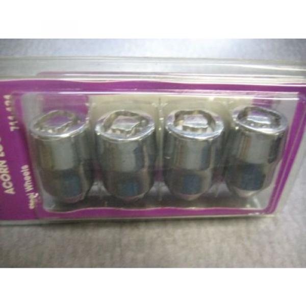 LUG MASTER CHROME LOCKING LUG NUTS WITH KEY 7/16&#034; STUD ACORN STYLE GM CARS NEW #2 image