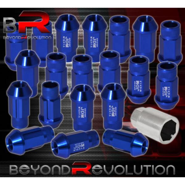 For Mazda 12X1.5 Locking Lug Nuts Thread Pitch Drag Performance Rims Set Blue #1 image