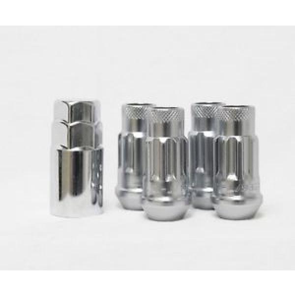 MONSTER LUG NUT LOCK 4PC SET 1/2&#034;x20 1008 STEEL CHROME #1 image