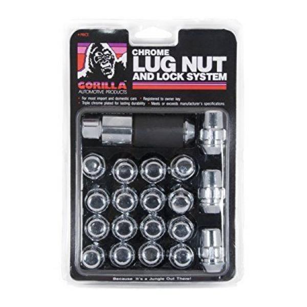 Gorilla Automotive 91783 Acorn Bulge Chrome Lug Nut and Lock System 1/2&#034; #1 image