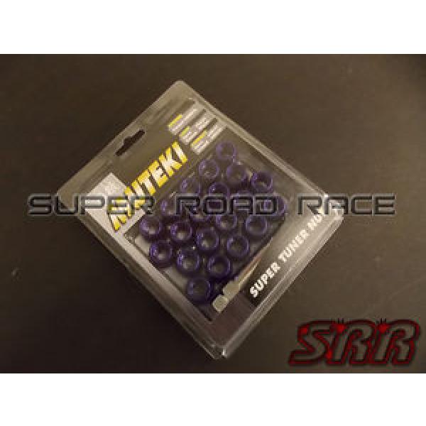 MUTEKI PURPLE OPEN END SPLINE TUNER LOCK LUG NUTS 20PCS 12X1.5 ACORN WHEEL RIM #1 image