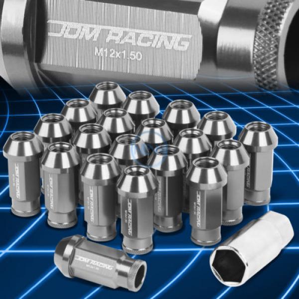 20pcs M12x1.5 Anodized 50mm Tuner Wheel Rim Acorn Lug Nuts Camry/Celica Silver #1 image