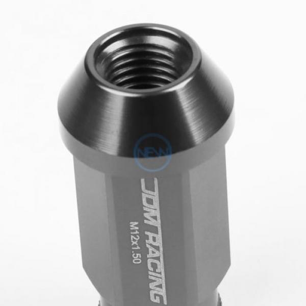 20pcs M12x1.5 Anodized 50mm Tuner Wheel Rim Acorn Lug Nuts Camry/Celica Silver #4 image
